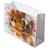 リラックスさせるなペンブロークのウェルシュコーギー ラージペーパーバッグ (裏面アングル)