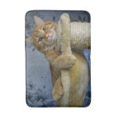 リラックスさせるな猫 バスマット (正面縦)