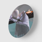 リラックスさせるなBathの時計 ラウンド壁時計 (傾斜)