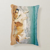 リラックスさせるビーチ アクセントクッション (裏面(縦))