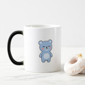 リラックスしたクマのミニマルかわいいスタイル モーフィングマグカップ