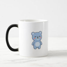 リラックスしたクマのミニマルかわいいスタイル モーフィングマグカップ