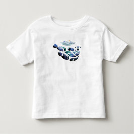 リラックスしたホッキョクグマ トドラーTシャツ