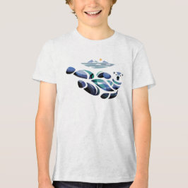 リラックスしたホッキョクグマ トライブレンドTシャツ