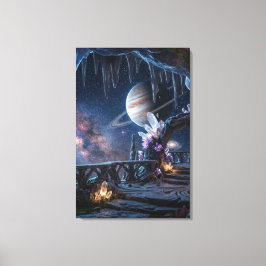 リラックスした惑星スペースキャンバス キャンバスプリント