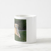 リラックスした犬 コーヒーマグカップ (中央)