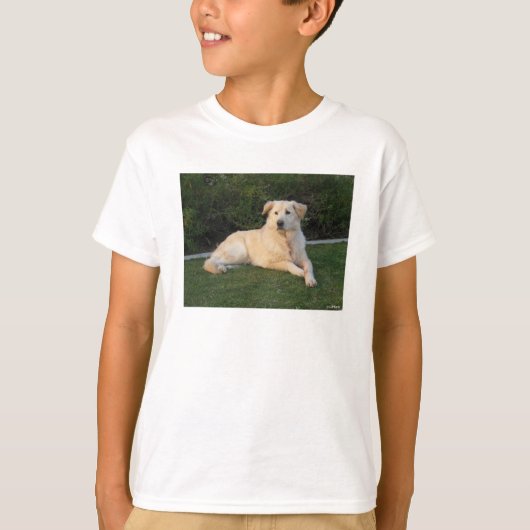 リラックスした犬 Tシャツ (正面)