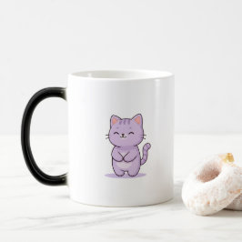 リラックスした猫のかわいいキャラクター モーフィングマグカップ