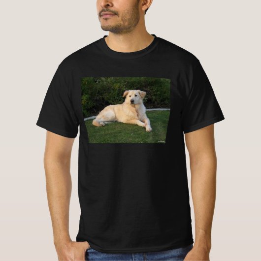 リラックスしている犬 Tシャツ (正面)