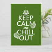 リラックスしてゆっくりと (ナマケモノ) (任意の色) 招待状 (スタンド正面)