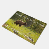 リラックスして下さい。あなたは森でドア・マットに耐えて下さい ドアマット (アングル)