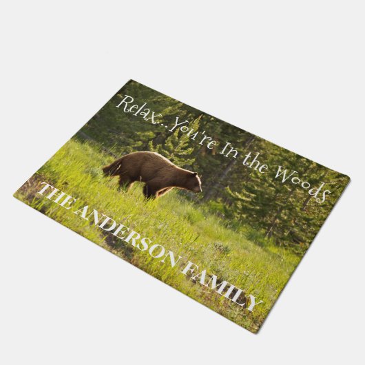 リラックスして下さい。あなたは森でドア・マットに耐えて下さい ドアマット (アングル)