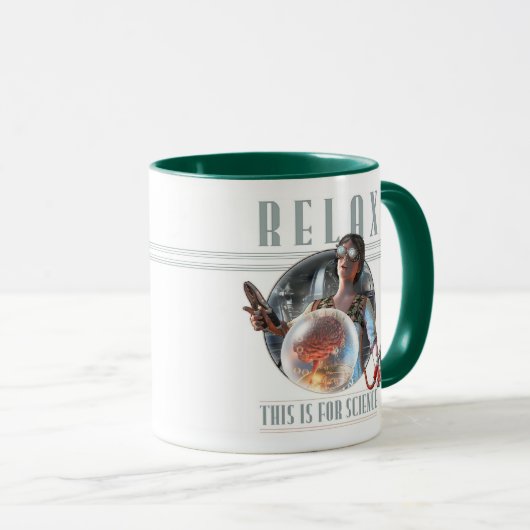 リラックスして下さい: これは科学のマグのためです マグカップ (正面右)