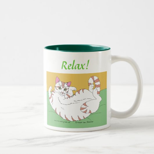 リラックスして下さい! ツートーンマグカップ (右)