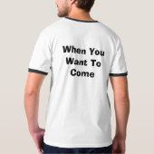 リラックスして下さい! Tシャツ (裏面)