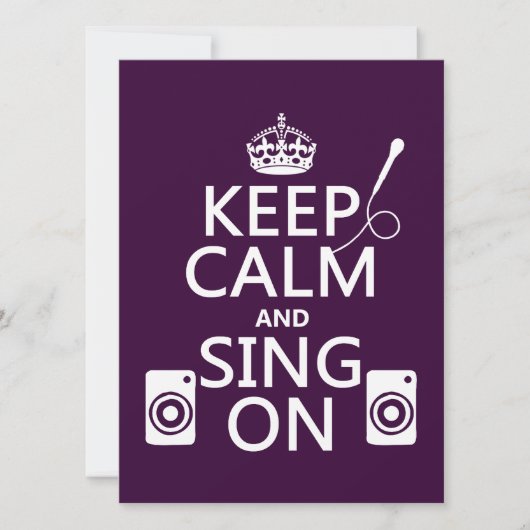 リラックスして歌おう（カラオケ） 招待状 (正面)