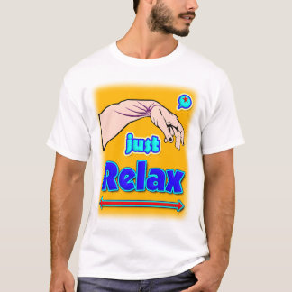 リラックスするだけ クールなマインドセット ストリートウェア タイポグラフィ Tシャツ