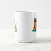 リラックスするカピバラ コーヒーマグカップ (中央)