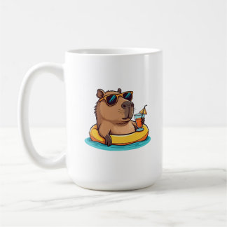 リラックスするカピバラ コーヒーマグカップ