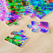 リラックスするカラフルな曼荼羅| ジグソーパズル (側面)