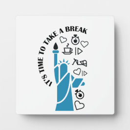 リラックスする時間だよ。涼しくて、楽しくて、充実した時間を。 フォトプラーク