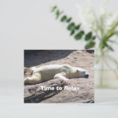 リラックスする時間 ポストカード (スタンド正面)