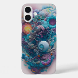 リラックスと深いを吸う – AI Artフローラ iPhone 16 Plusケース