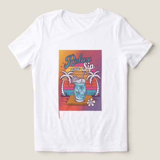 「リラックスとsip」 トライブレンドＴシャツ (デザイン正面)