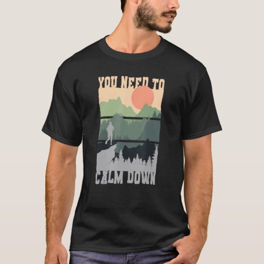 リラックスのための瞑想 Tシャツ (正面)