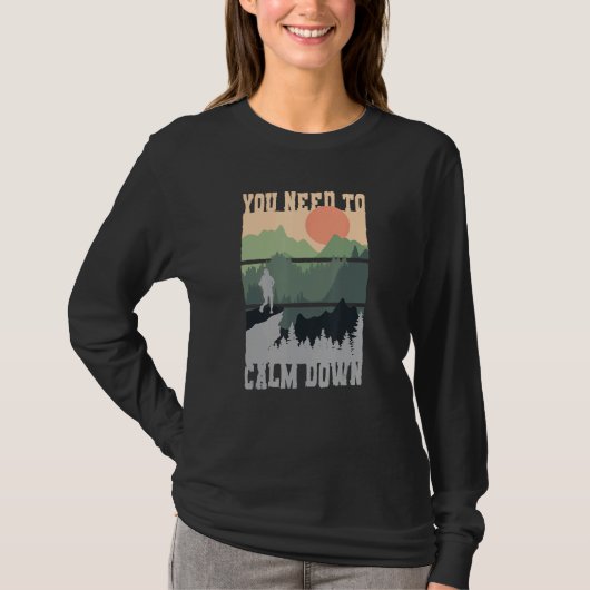 リラックスのための瞑想 Tシャツ (正面)