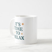 リラックスの時間です コーヒーマグカップ (正面左)