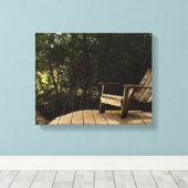 リラックスの森の中にいる キャンバスプリント (インサイチュ (ウッドフロア))