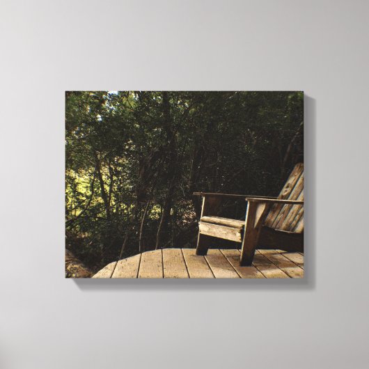 リラックスの森の中にいる キャンバスプリント (正面)