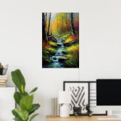 リラックスの森の音 ポスター (ホームオフィス)