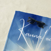 リラックスの水カラービーチ椅子&アンブレラ海岸 ビーチタオル (インサイチュ)