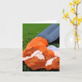 リラックスの、ノートカード カード (黄色い花)