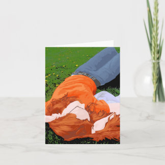 リラックスの、ノートカード カード