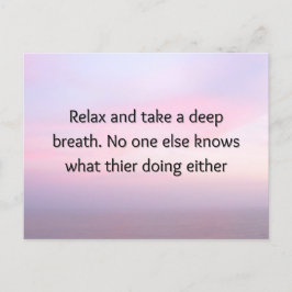 リラックスやる気を起こさせるミニアートプリント シーズンポストカード