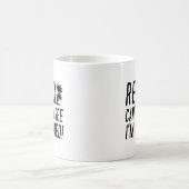 リラックスよ退職した! コーヒーマグカップ (中央)