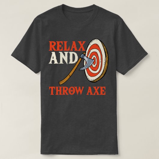 リラックスを投げる Tシャツ (デザイン正面)