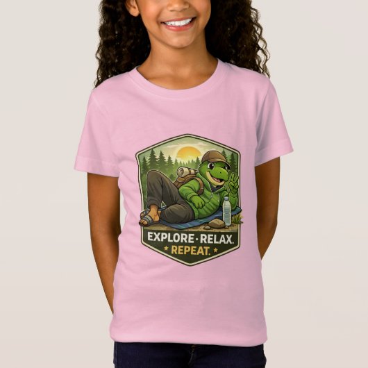 リラックスエクスプローラーダイノ Tシャツ (正面)