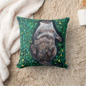 リラックスオター絵画ズ クッション (ブランケット)