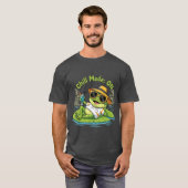 リラックスカエル – おもしろリラックスTシャツ Tシャツ (正面フル)