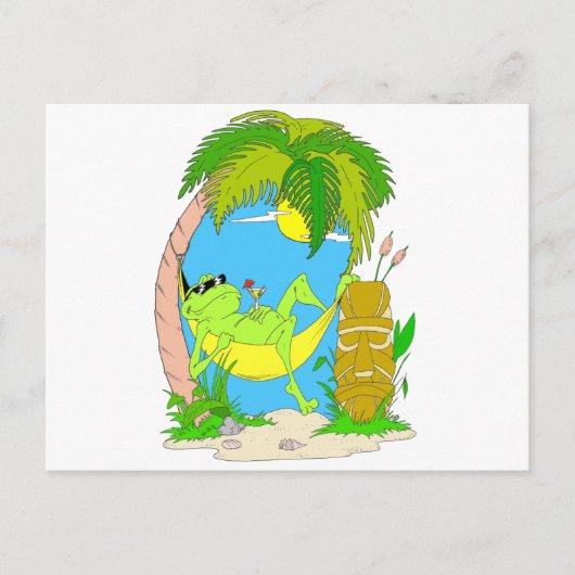 リラックスカエル ポストカード (正面)