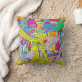 リラックスカラフルスタイルマインドフルネスクッション クッション (ブランケット)