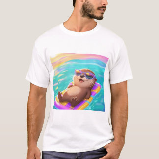 リラックスカワウソTシャツ Tシャツ