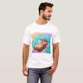 リラックスカワウソTシャツ Tシャツ (正面フル)