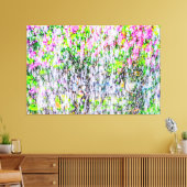 リラックスガーデンの水おもしろい キャンバスプリント (インサイチュ (リビング))