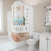 リラックスクラシックシャワーカーテンの更新 シャワーカーテン (インサイチュ)