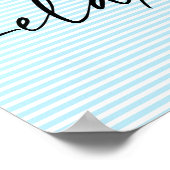 リラックスストライプ壁アートポスター ポスター (角)